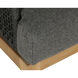Capri Natural / Gracebay Grey Outdoor Lounge Chair